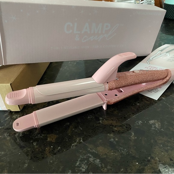 The Beachwaver Co. Hair Pink Glitter Beachwaver Curler And Flat